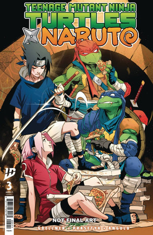 Teenage Mutant Ninja Turtles x Naruto #3 : Jorge Jimenez Cover A(On Sale Late March 2025)