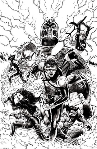 X-Men #1 - SDCC 2024 Tony S. Daniel Black & White Previews Variant (2024)